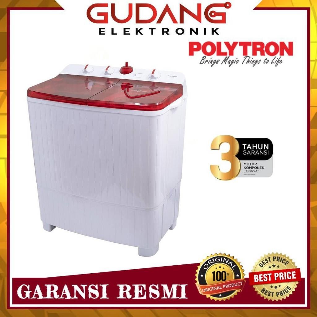 MESIN CUCI 2 TABUNG POLYTRON PWM 751 TWIN TUBE POLY PWM751