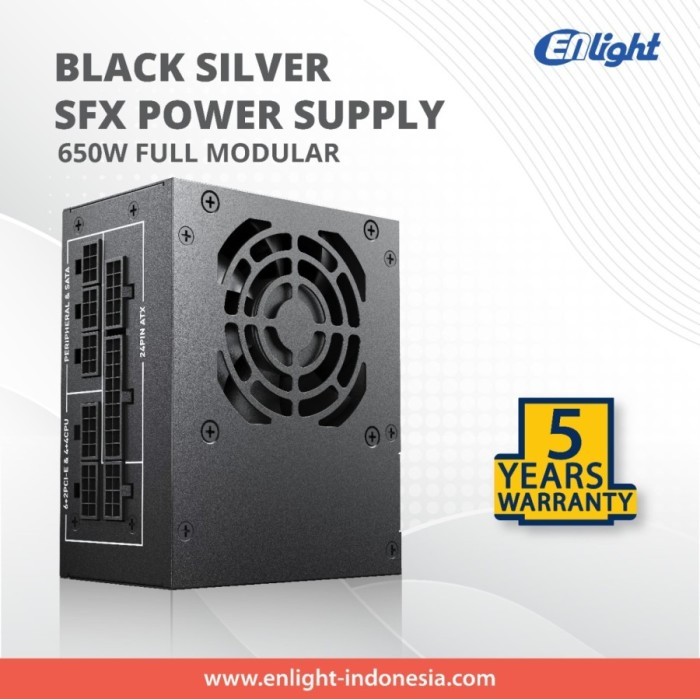 Enlight PSU 650W SFX 80+ Gold - Full Modular