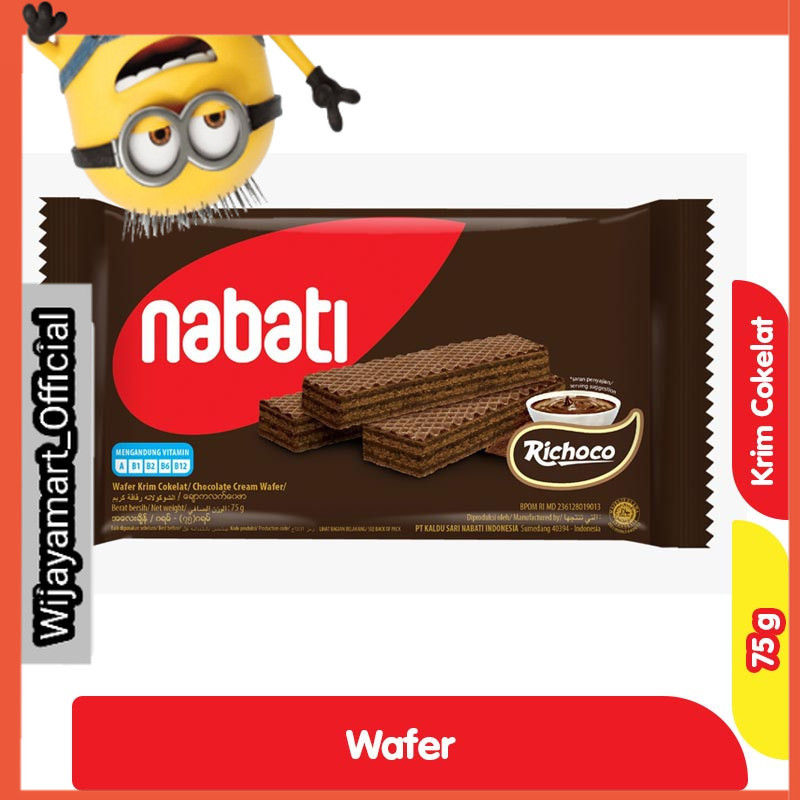 

nabati Richoco Wafer Krim Cokelat 75 g