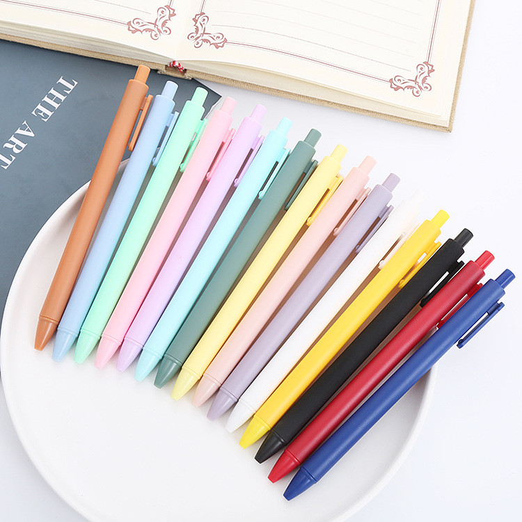 Pulpen Klik Gel Macaroon Pastel / Pulpen Gel Pastel / Pulpen Gel Case Warna Pastel / Pulpen Gel Full