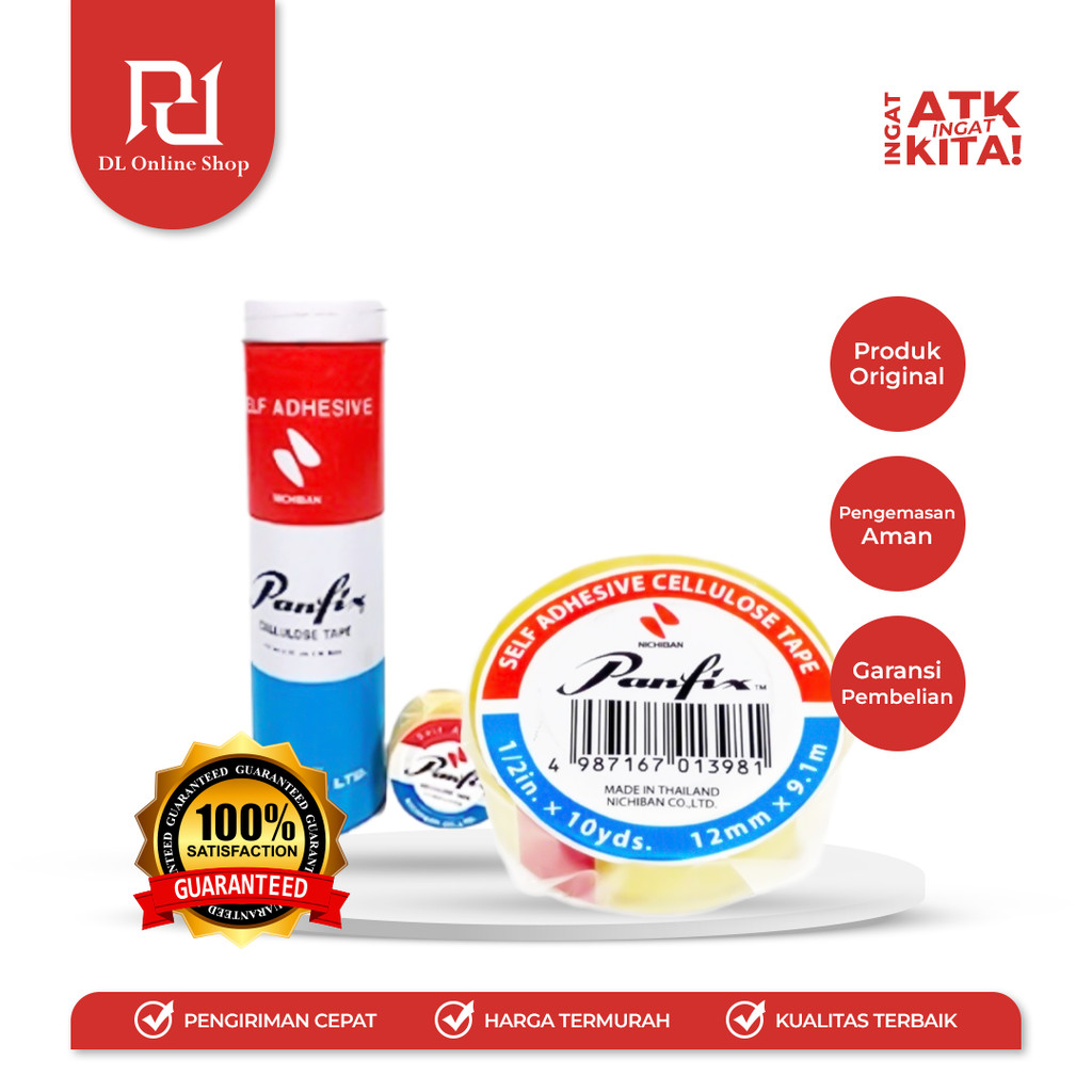 

PANFIX SELOTIP BENING/ CELLULOSE TAPE 0.5" x 10YARD (1ROLL)