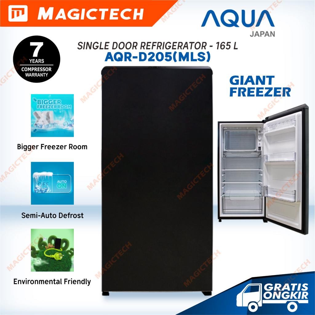 KULKAS AQUA 1 PINTU AQR-D205(MDS) / AQR-D205 - 165L