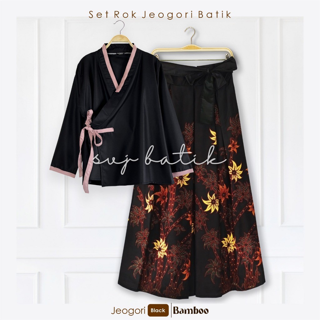 BAGASKARA - SETELAN BATIK TRADISIONAL KEKINIAN MODERN MODEL TERBARU JEOGORI HANBOK KOREA KOMBINASI R
