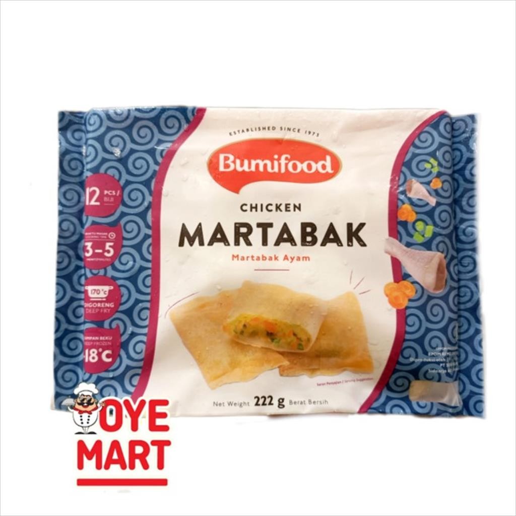 

BUMIFOOD CHICKEN MARTABAK 222GR / MARTABAK AYAM