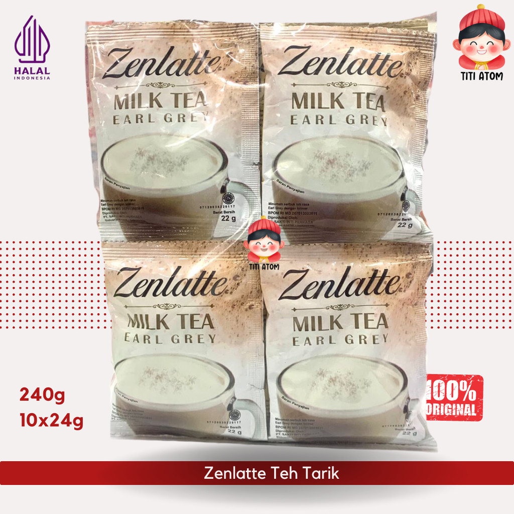 

Zenlatte Earl Grey Milk Tea Teh Susu Renceng 10x22g 220g