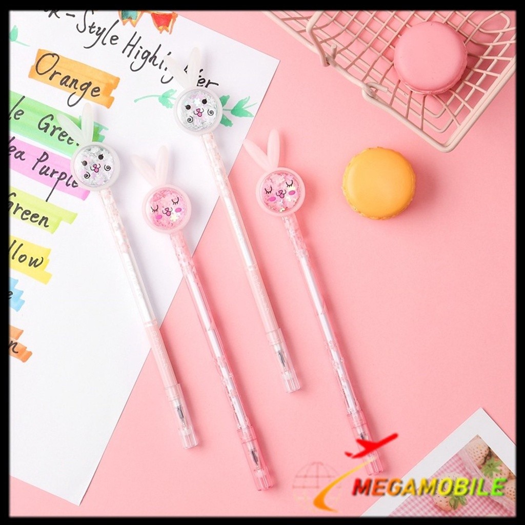 

MM - Pena Karakter Payet Gliter Bunny Lucu Black Ink Gel Pulpen Murah Gel Bolpen Gel Pastel Alat Tulis Karakter Kupu-Kupu Perlengkapan Sekolah Kantor Murah