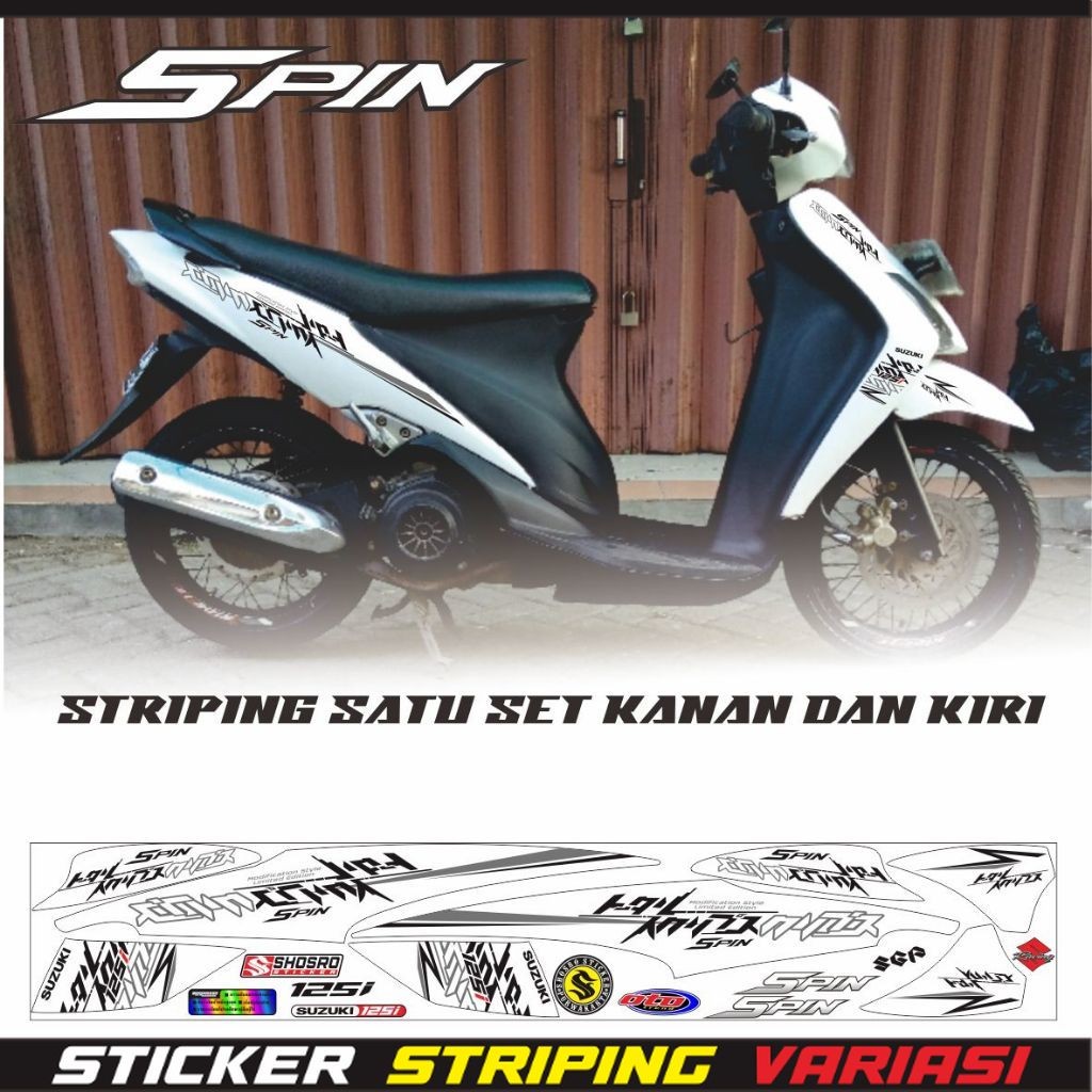 STRIPING SPIN 125 SR / STIKER SPIN 125 STRIPING SUZUKI SPIN POLET STRIPING