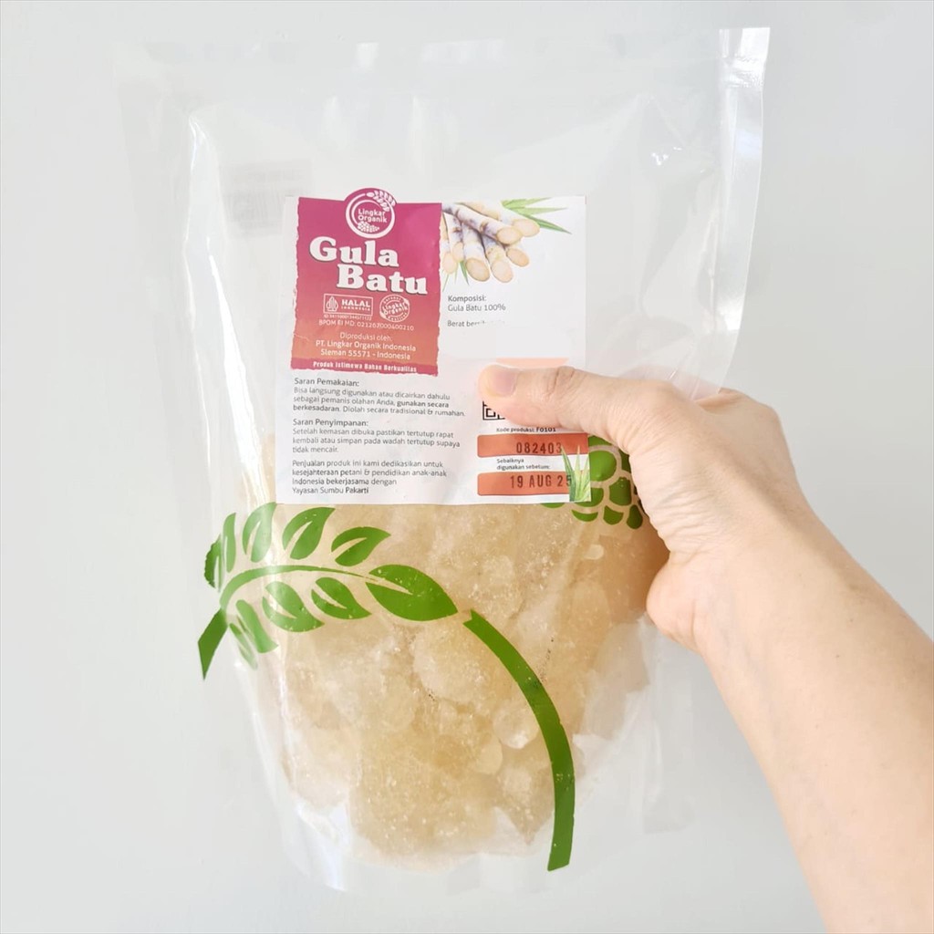 

Lingkar Organik Gula Batu Alami 1KG ( Bebas Pemutih )