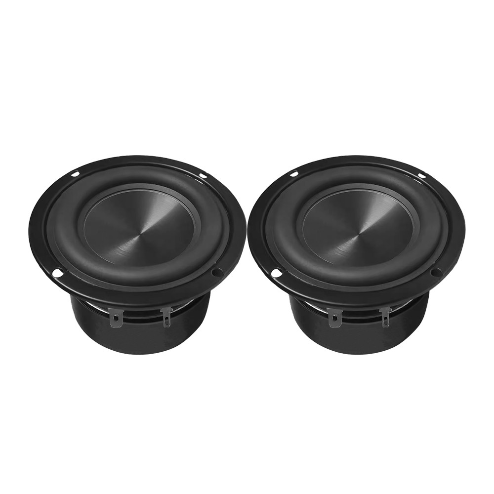 AIYIMA 2PCS 3 Inch Subwoofer 4 /8Ohm 25W Round/Square Small Steel Cannon High-Power Ceramic Aluminum