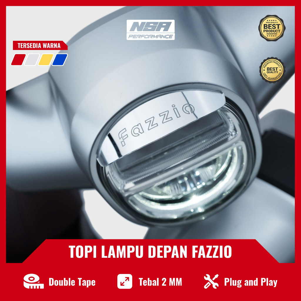 NSA TOPI LAMPU DEPAN YAMAHA FAZZIO 125 FRONT HAT YAMAHA FAZZIO 125 GARNISH ALIS LAMPU FAZZIO ITALY A