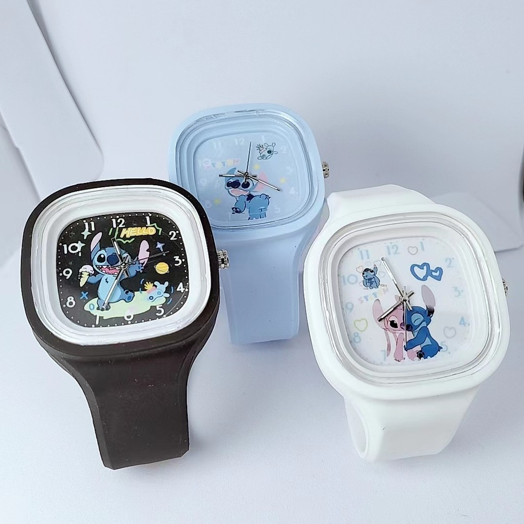 

Disney Anime Minnie Children Watch Kawaii Stitch Mickey Mouse Silicone Sport Watch Cartoon Lilo & Stitch Accessories Kids watch
