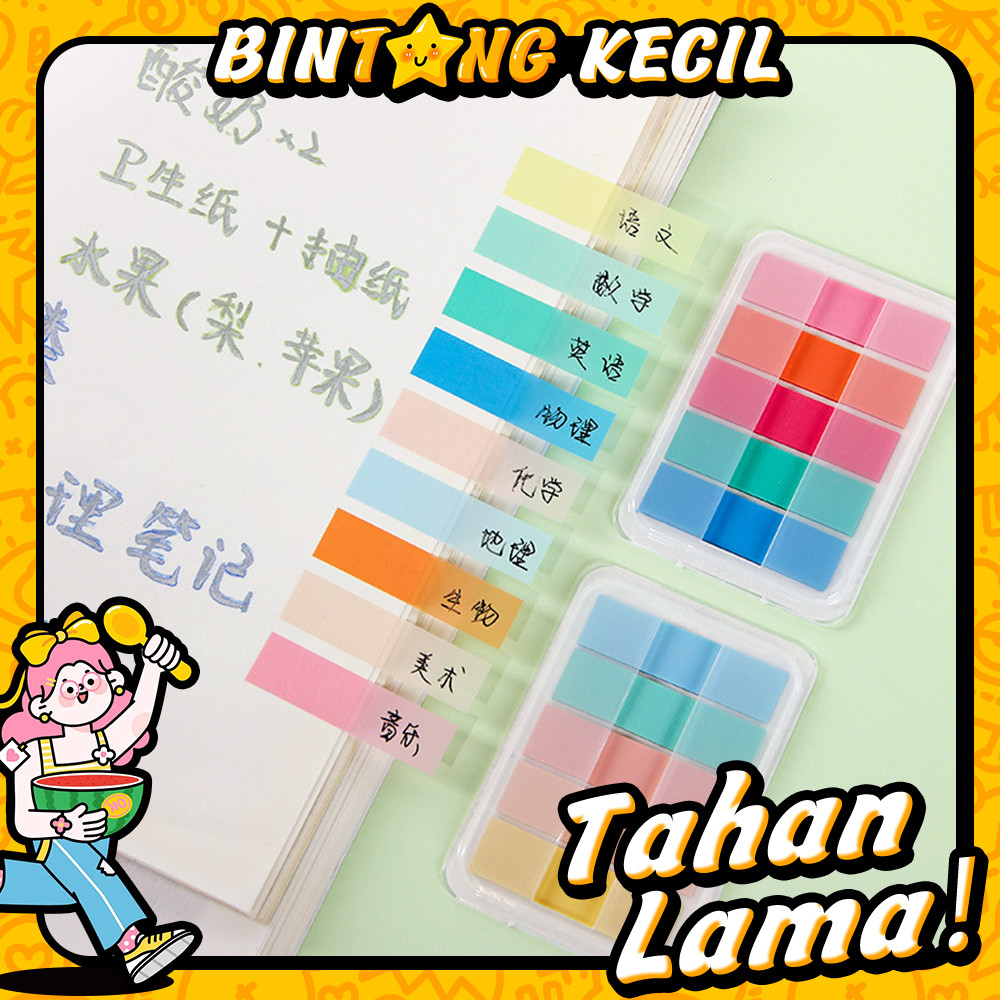 

100 Lembar Sticky Note Lucu Catatan Tempel Tembus Pandang Catatan Tempel Tembus Pandang Stiker Indeks Perekat yang Kuat
