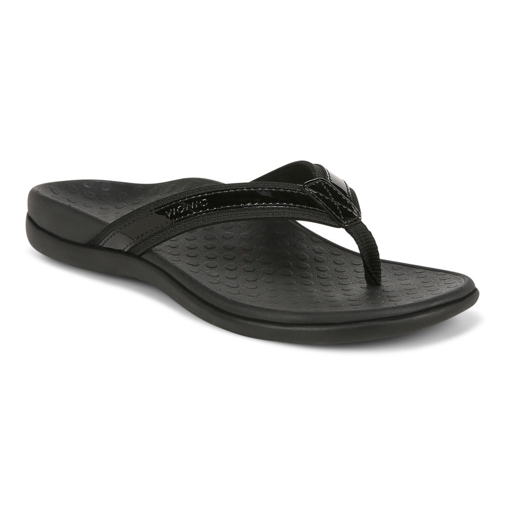 Vionic Tide Black Sandal Wanita