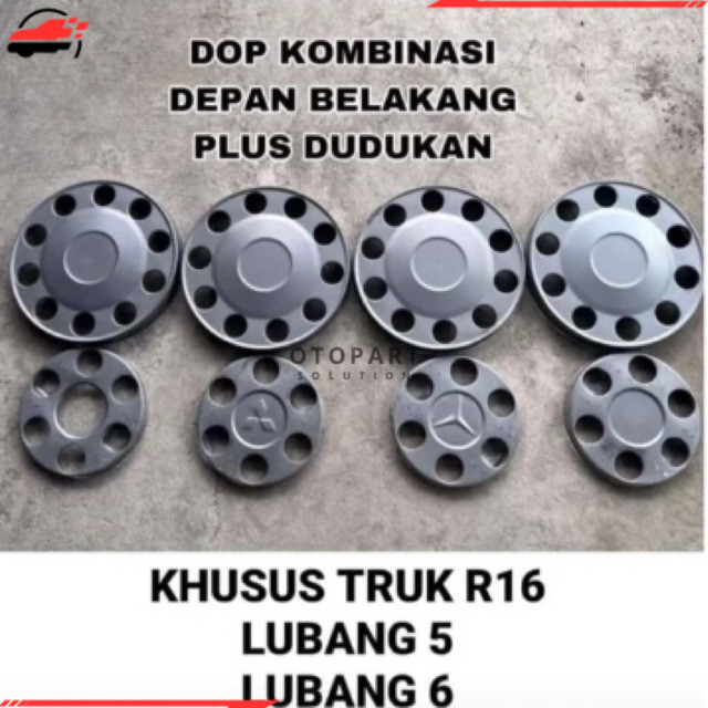 wildop truk ring 16 bahan plat besi bonus dudukan Otopart