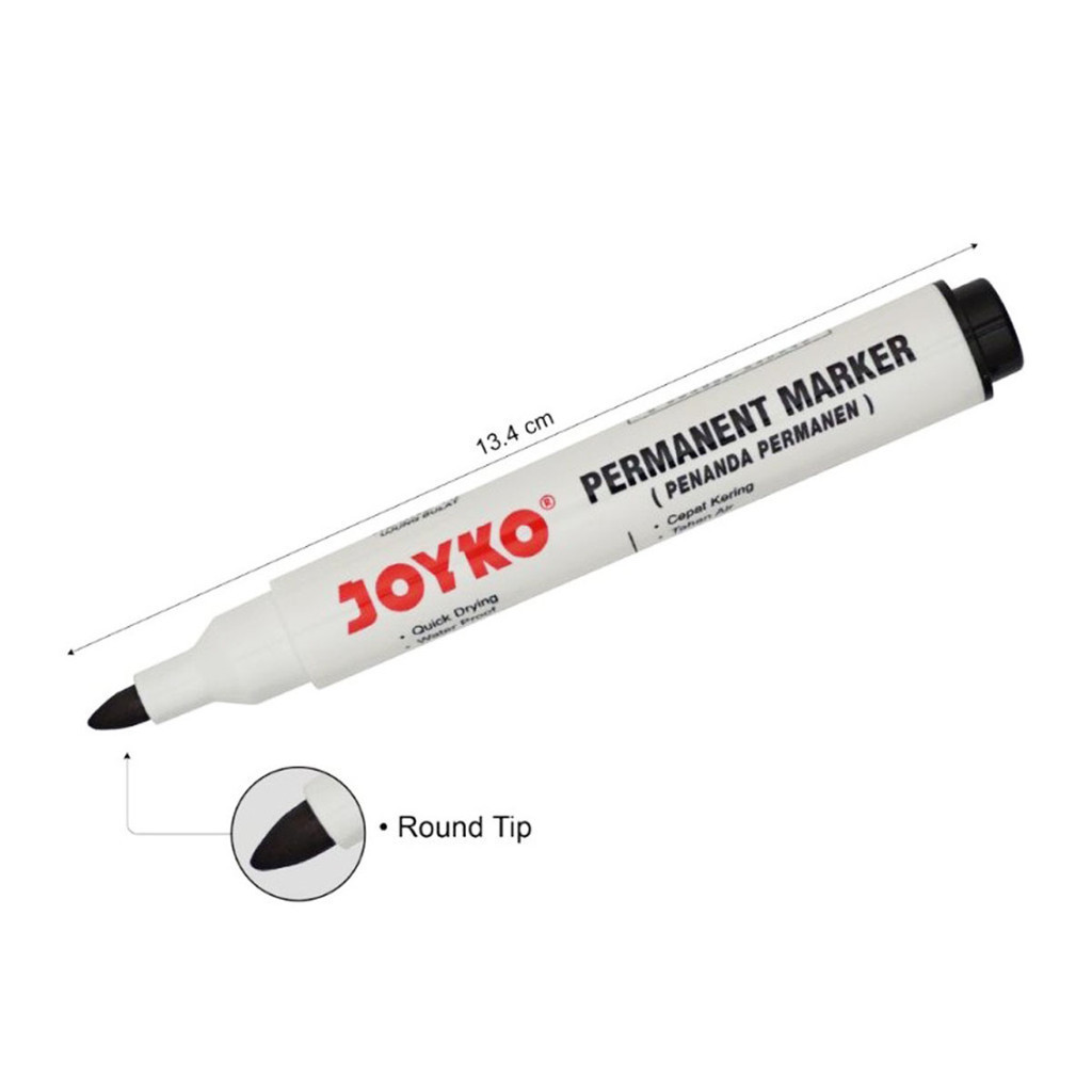 

Joyko PM-17 Spidol Permanen Permanent Marker Round Tip Warna