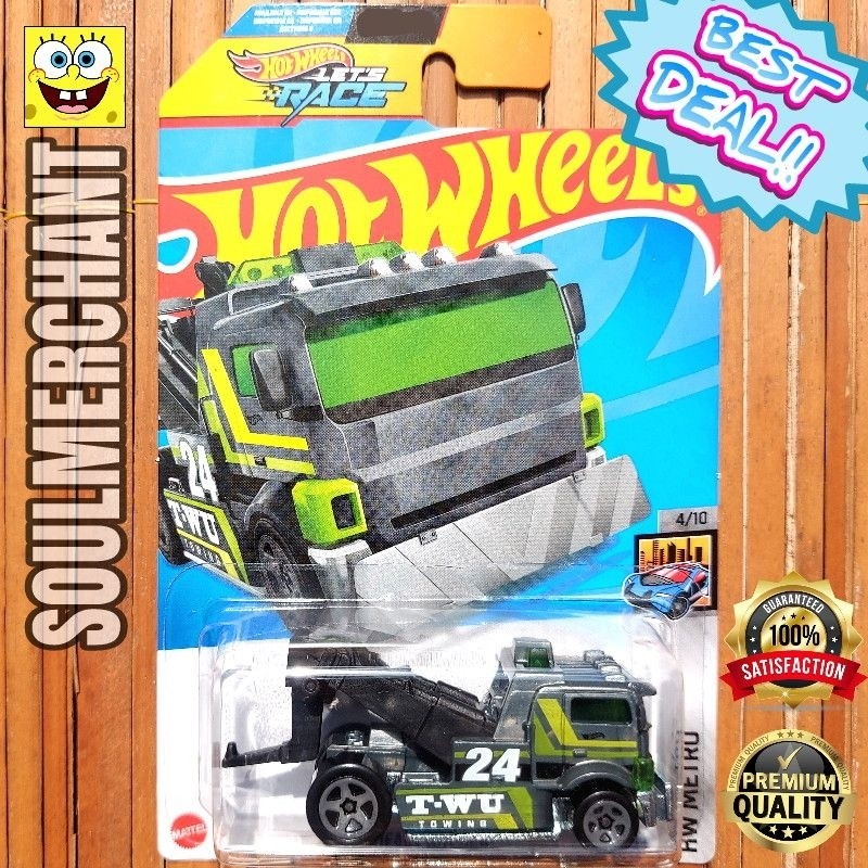 Hot Wheels Heavy Hitcher Truck Towing Mobil Derek Murah Original