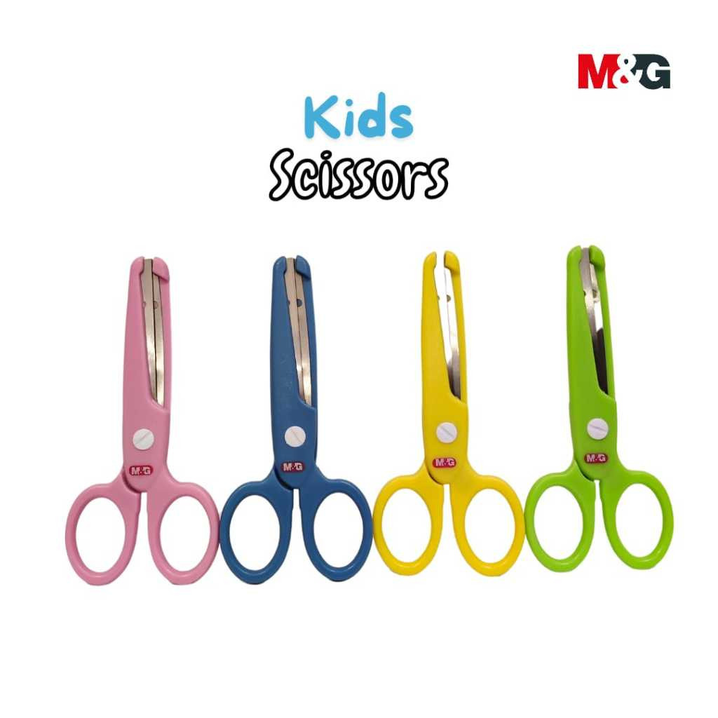 

Kid Scissors M&G Gunting Anak #ASS913A5 Safe Blun Tip Gunting Anak Di Atas 3 Tahun All Varian - SHAGB