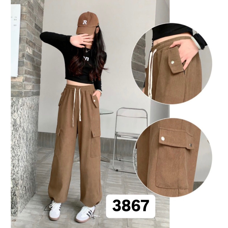 celana cargo kulot kodorai pinggang karet / celana cordoray / celana kulot kodorai / kodorai import 