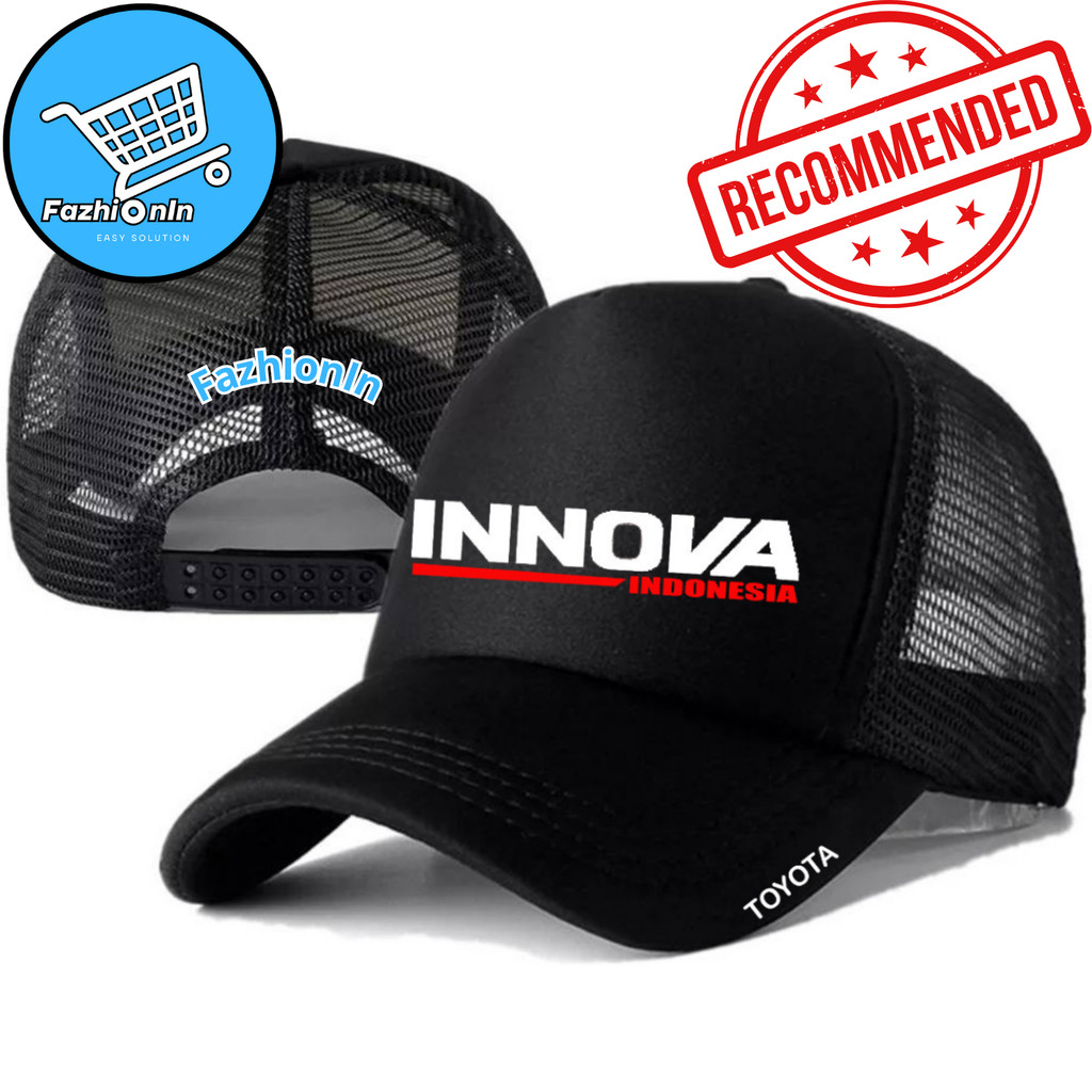 FazhiionIn Topi Trucker TOYOTA INNOVA - Topi Distro TOYOTA INNOVA Logo - Topi TOYOTA INNOVA Premium 