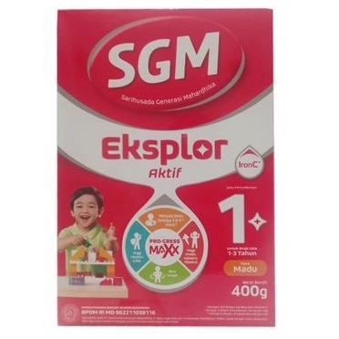

Sgm Eksplor 1+ Susu Anak Usia 1-3 Tahun Rasa Madu 400 Gram Box