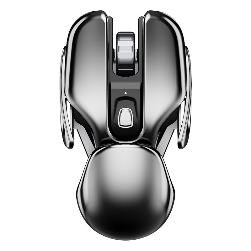 PX2 Metal 2.4G Rechargeable Wireless Mute 1600DPI Mouse 6 Buttons for PC Laptop Computer Gaming Offi