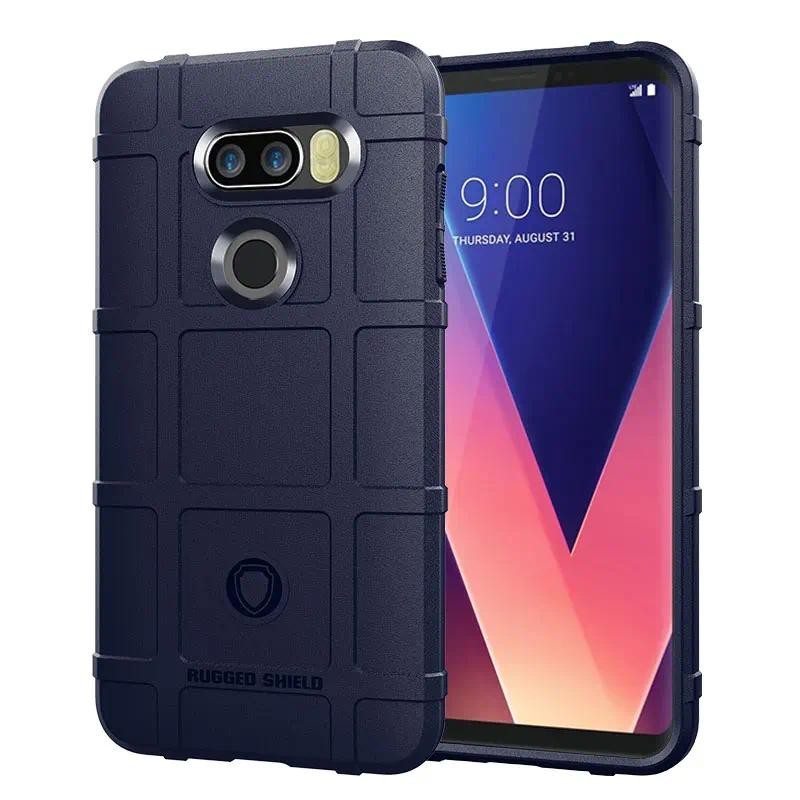 Pelindung Soft Phone Cover untuk LG V30 Protector Matte Rubber casing untuk lg v30 LGV30 Armor Heavy