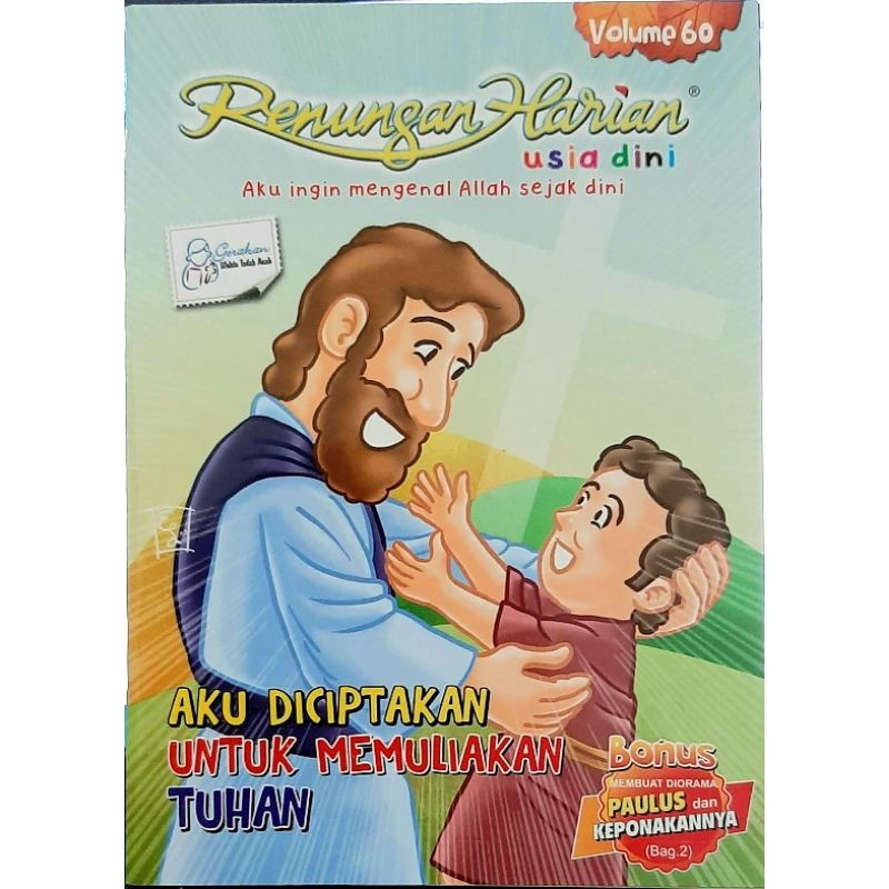 

Renungan Harian Usia Dini - untuk anak TK (usia 2- 6th) Vol 48-98 - buku sekolah minggu - berwarna penuh aktivitas seru untuk anak-anak - buku rohani kristiani