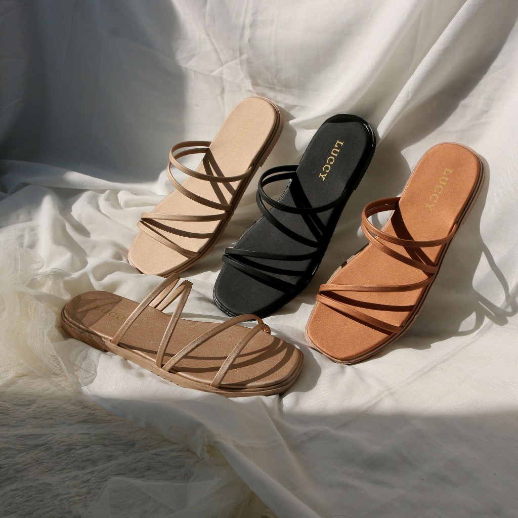 M04 Sandal Teplek Wanita Kekinian Jumbo size 41 42 43 44