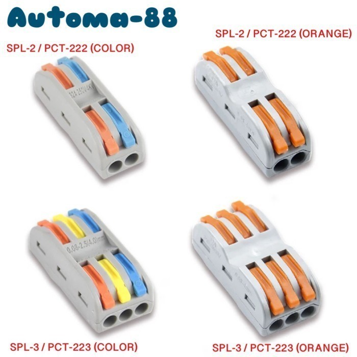 

Konektor sambung kabel SPL-2 SPL-3 Orange PCT-222 PCT-223 - SPL-3C