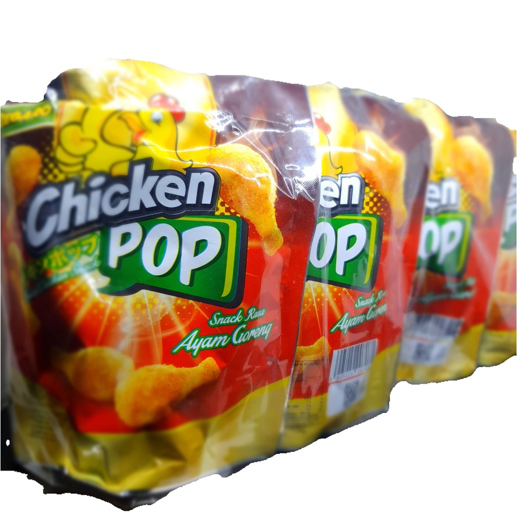 

Chicken Pop 1 pack isi 10 Bungkus Rasa Ayam Krispy Krispi