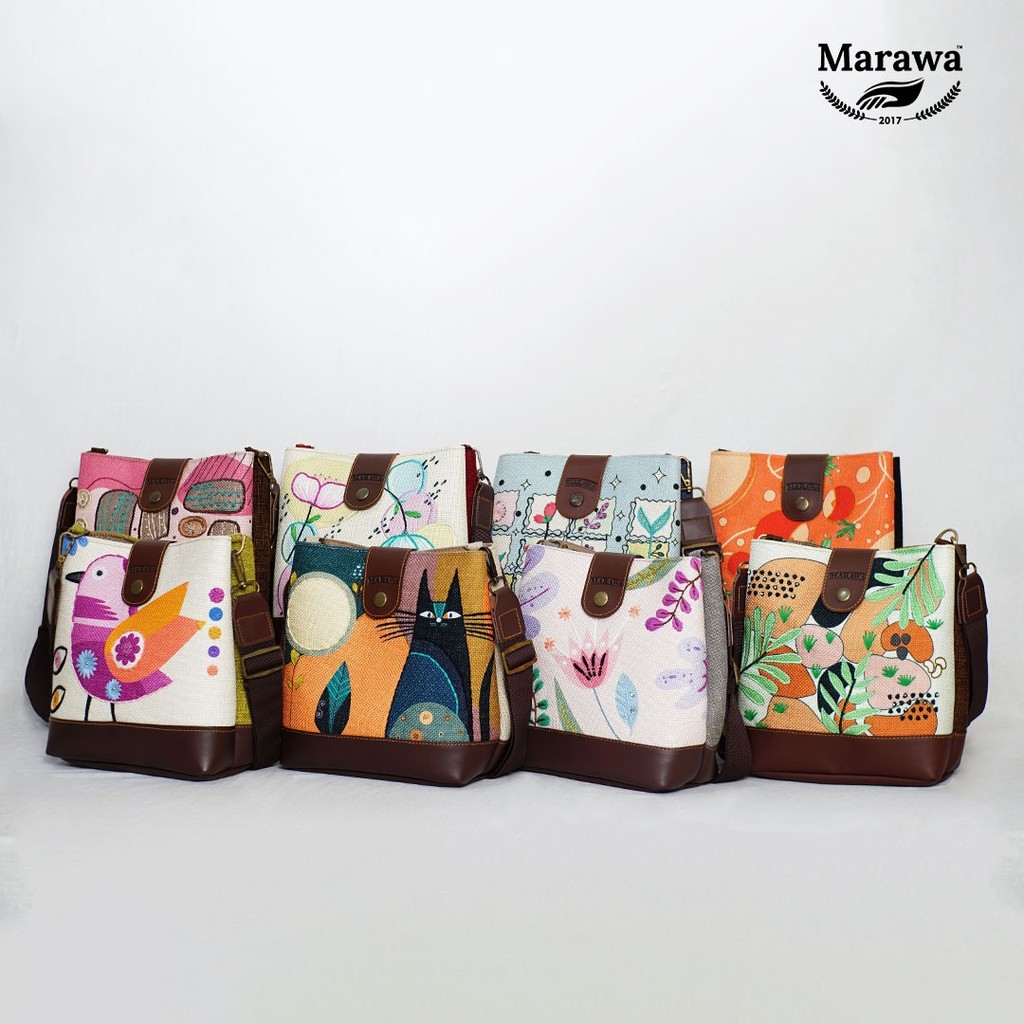 MARAWA Nara Series Tas Selempang Wanita Etnik Handmade