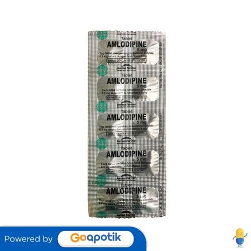 Amlodipine Besilate Kimia Farma 5 Mg Strip 10 Tablet