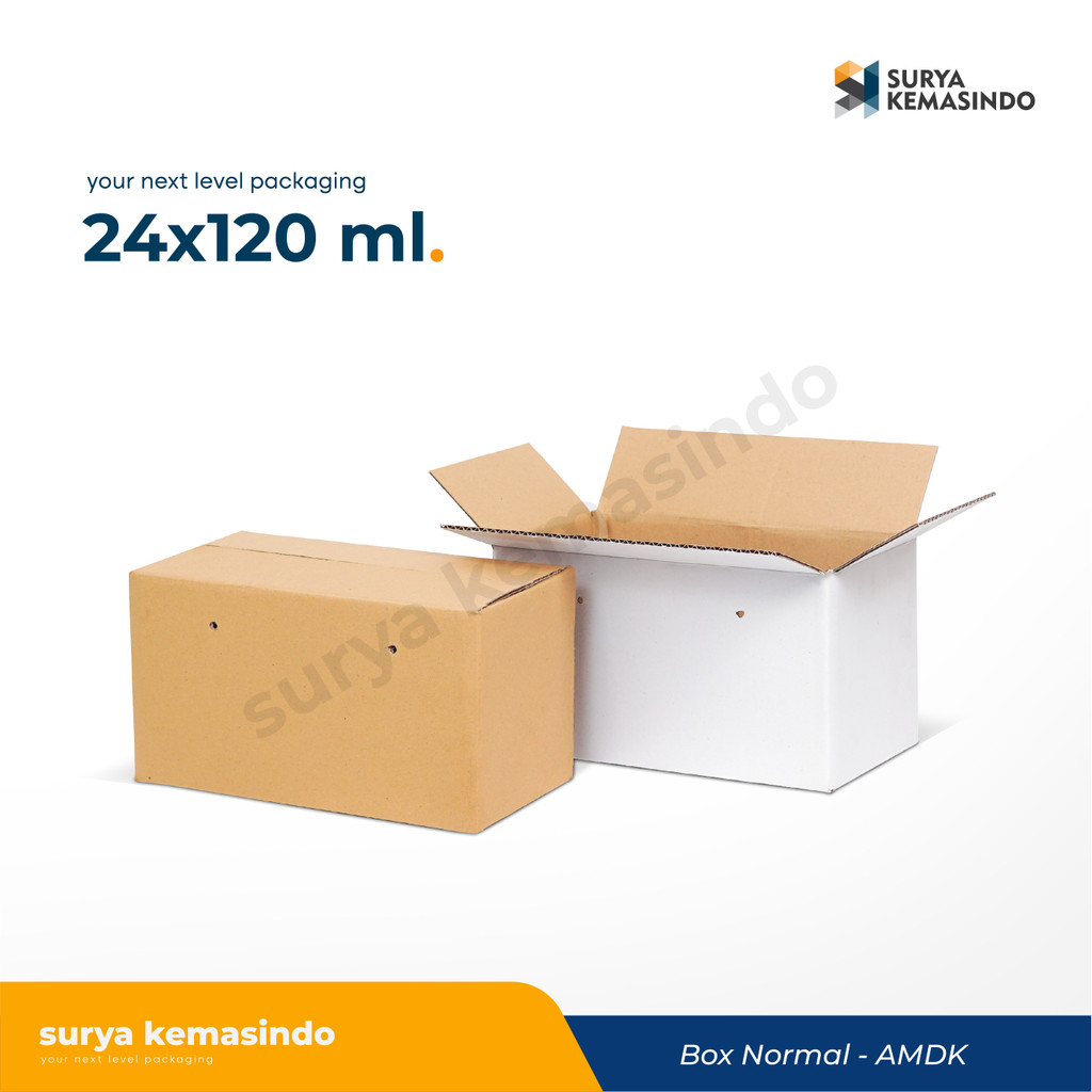

Box 25,8x13,7x14,4 cm (amdk 24x120ml) Kardus/Karton/kardus/kemasan/normal/boxnormal/amdk/boxamdk/boxsariapel/boxsarinanas/boxsariasem/hampers/box/tinggi10/tinggi15