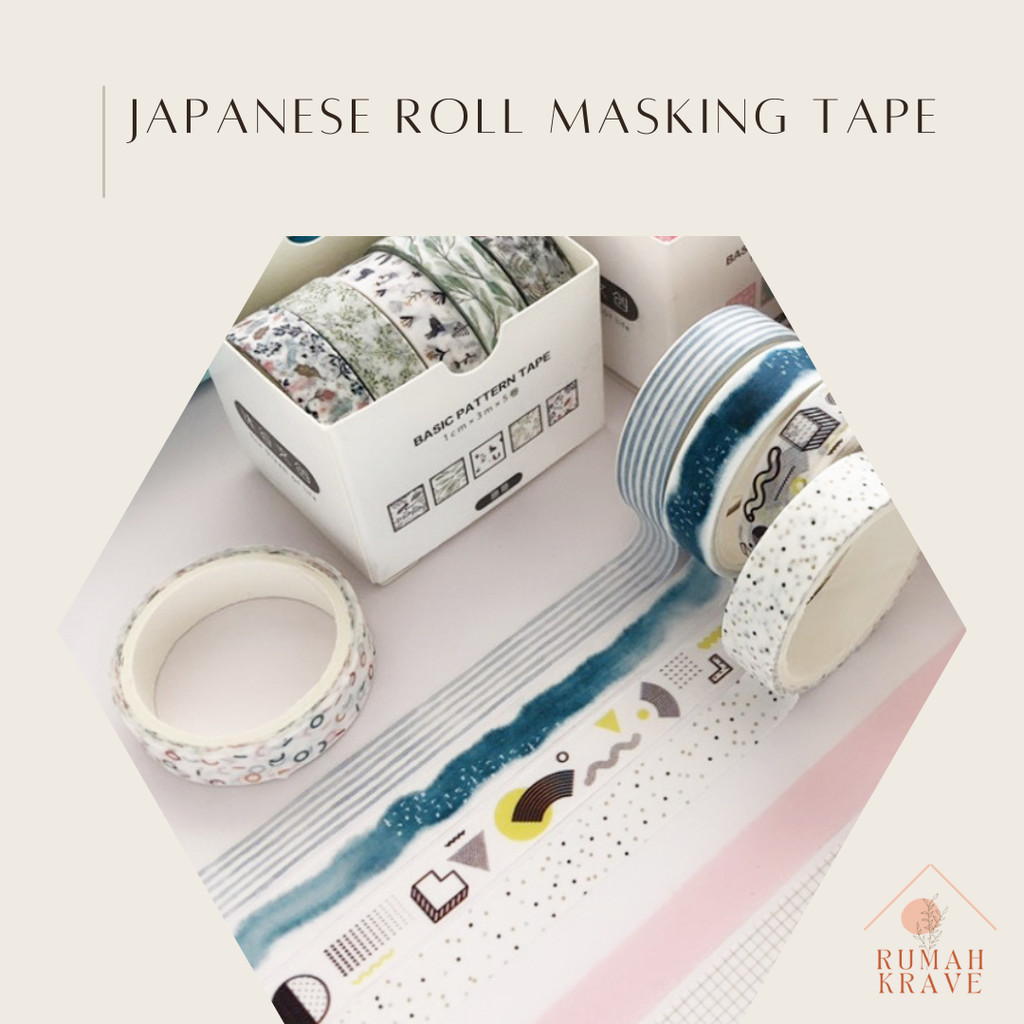 

RUMAH KRAVE - Japanese Masking Tape Solatip Kertas Motif