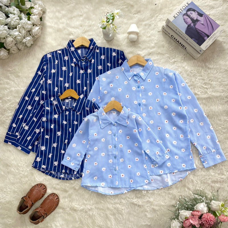 2-7TH ATASAN ANAK COUPLE MOM AND KIDS KEMEJA RAISA