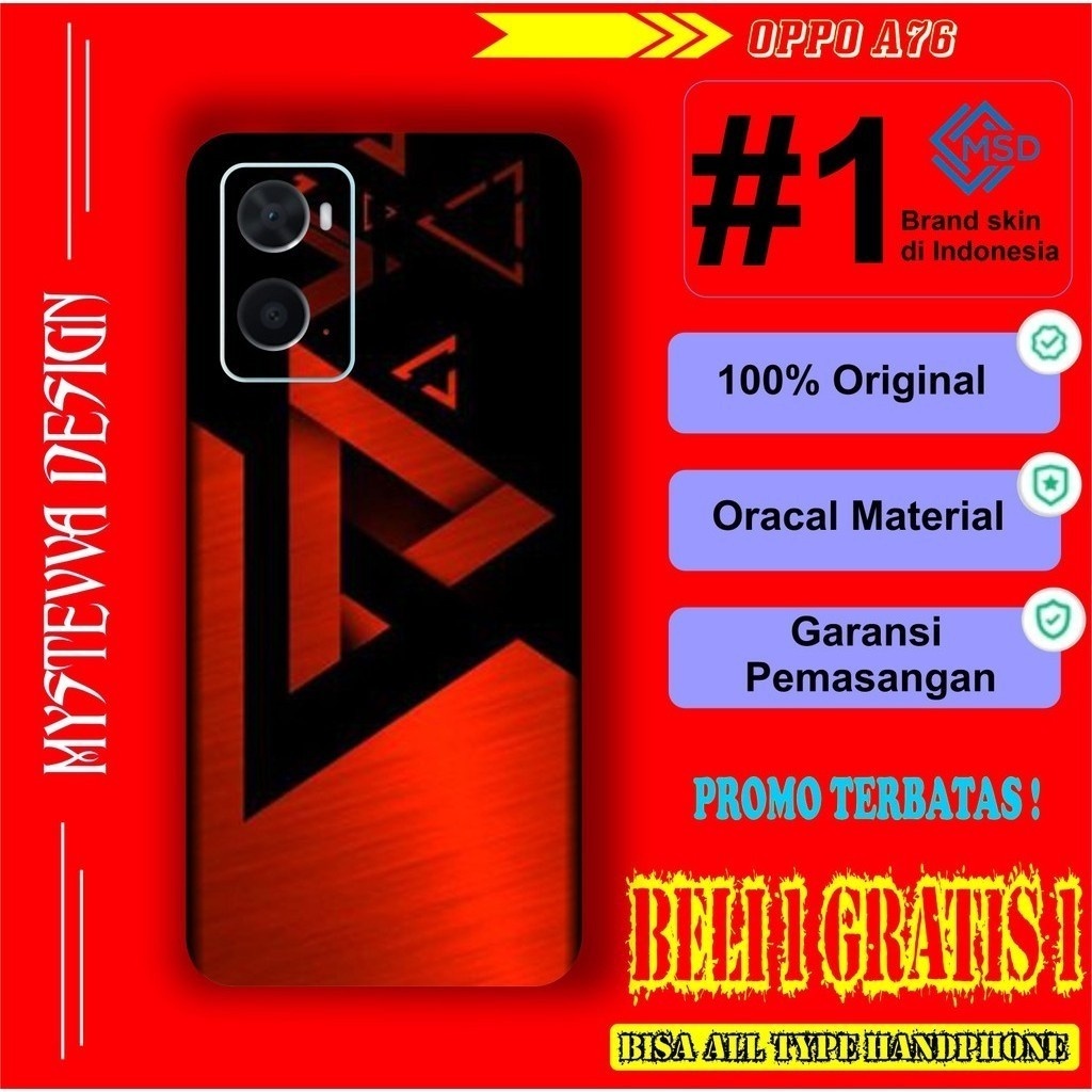 PROMO Skin OPPO A76 Anti Gores Garskin Pelindung Aksesoris Handphone