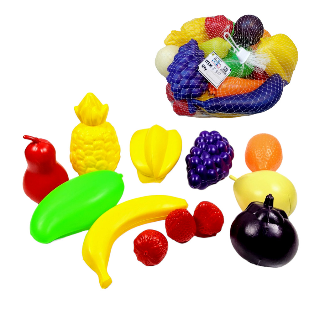 MAINAN BUAH BUAHAN PLASTIK / MAINAN ANAK / MAINAN BUAH JALA