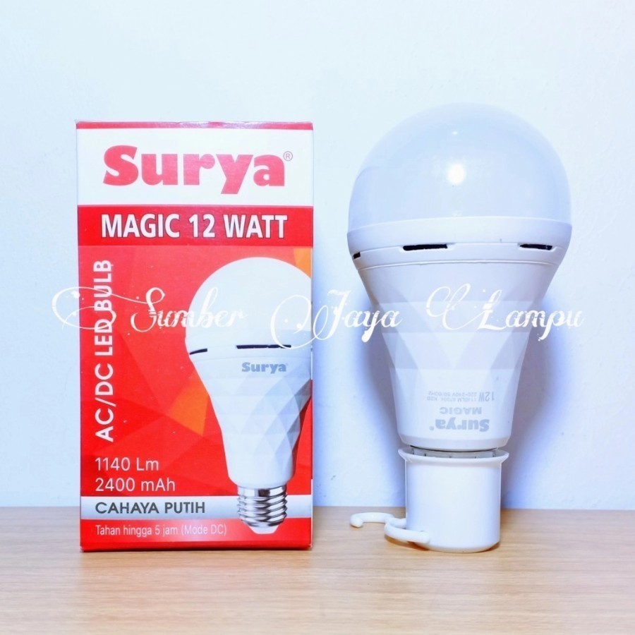 Lampu LED Emergency Surya 12 Watt - Putih