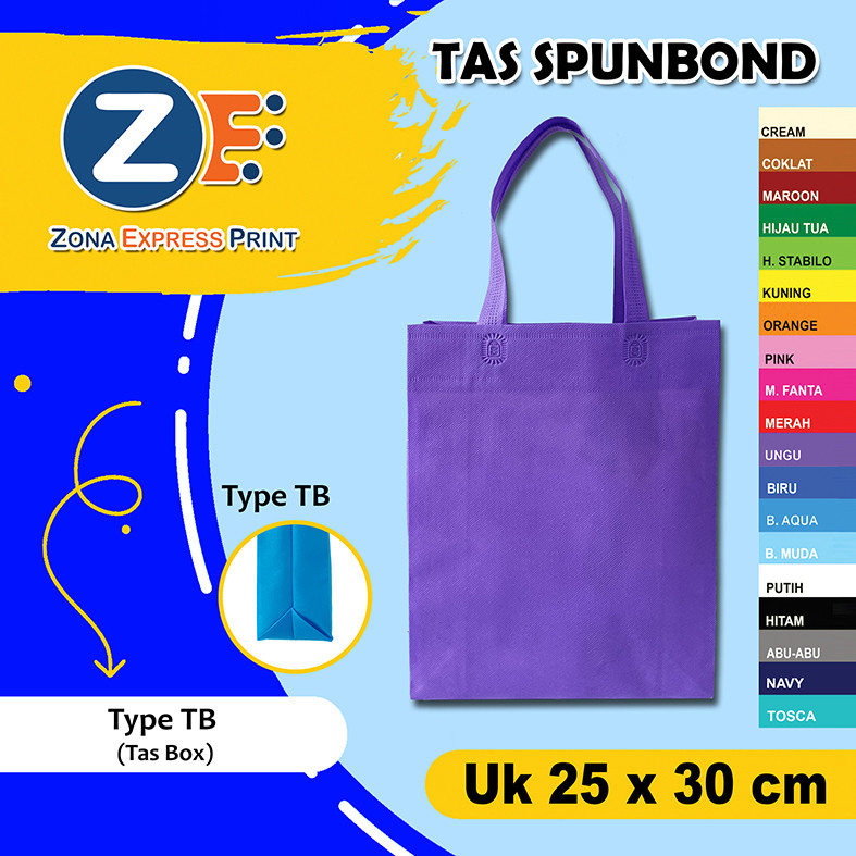 

Tas kain spunbond Model BOX isi 12 pcs ukuran 25x30