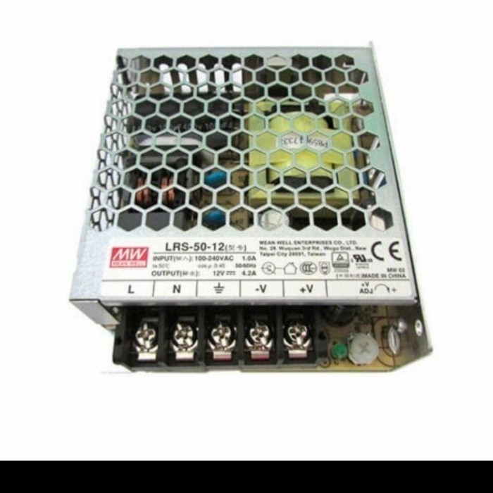 LRS-50-12-SWITHCING POWER SUPPLY/ POWER SUPPLY MEAN WELL 4.2A 24VDC