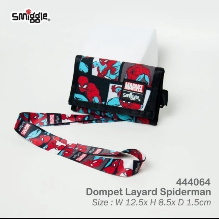 Smiggle Dompet Anak Spiderman Lanyard/ Smiggle Wallet Spiderman/ Kado/