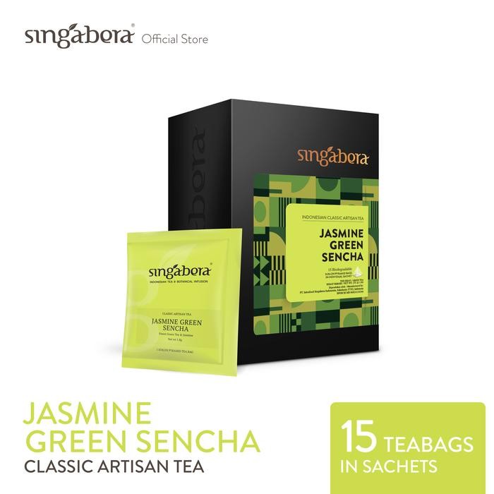 

Singabera Jasmine Green Sencha - Teh Hijau Melati-1 Box-15 Sachet