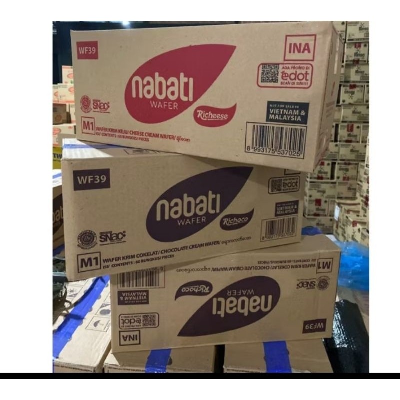 

Nabati Wafer Coklat Keju 2000an 1 Dus Isi 80 Pcs