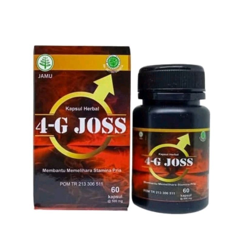 Terlaris Obat 4 G Joss Asli Original 60 Kapsul Herbal Pria