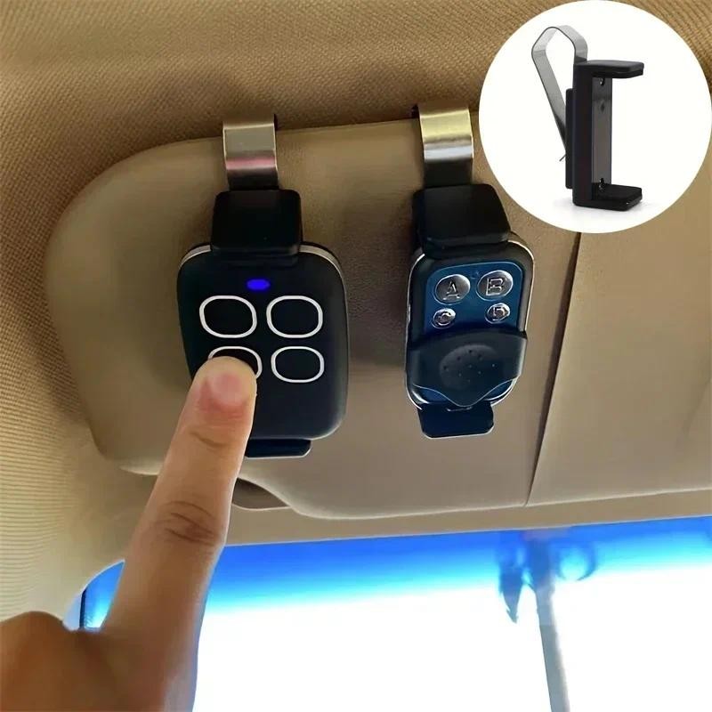 Garage Door Remote Car Retainer Clips Key Chain Holder Remote Key Fob Car Stands Remote Controller H