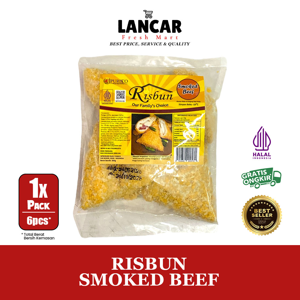 

RISBUN RISOLES SMOKED BEEF ISI 5PCS