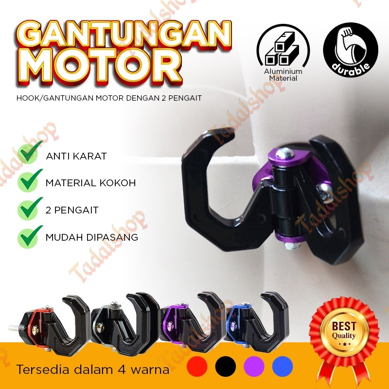 Gantungan barang motor/Gantungan barang motor UNIVERSAL/Gantungan barang motor cakar 2 (02)