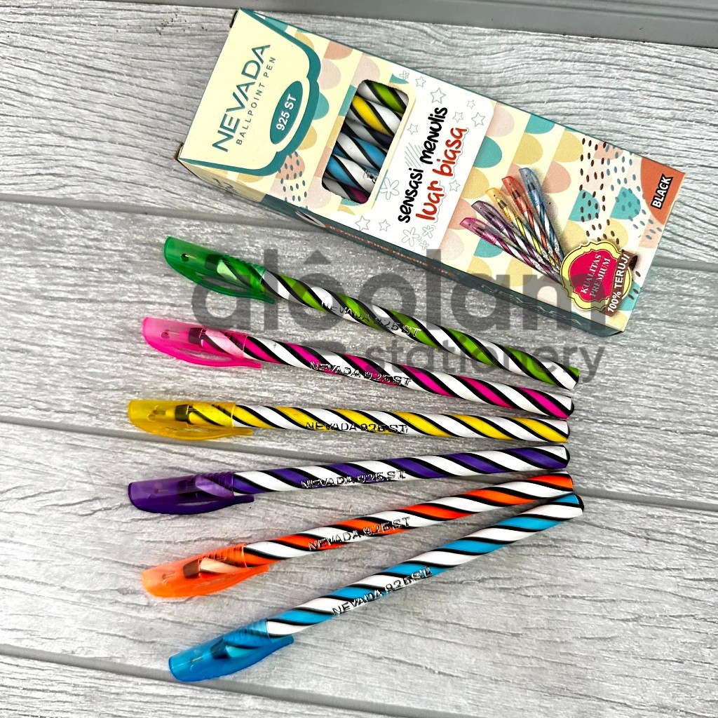 

SELUSIN ( 12 PCS ) Pulpen Lilin Nevada 0.7mm lengkap