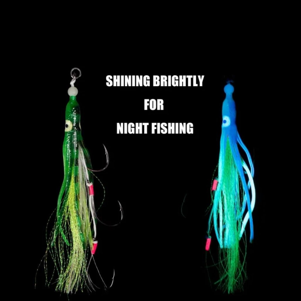 umpan trolling Tuna buntuk cumi 3 kail