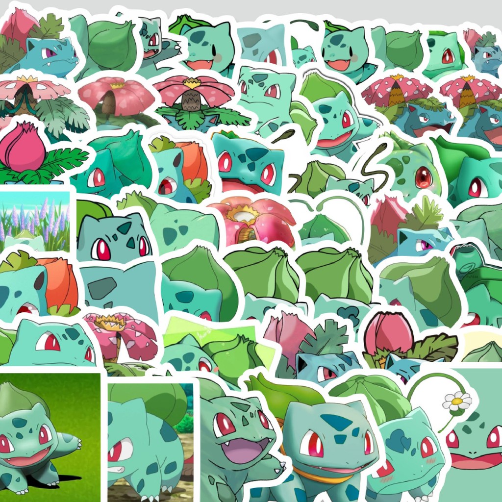 

Stiker Cutting Pack Stiker Kartun Pokemon Bulbasaur Isi 100Pcs Series Aesthetic Lucu Keren Untuk Koper Bahan Vynil